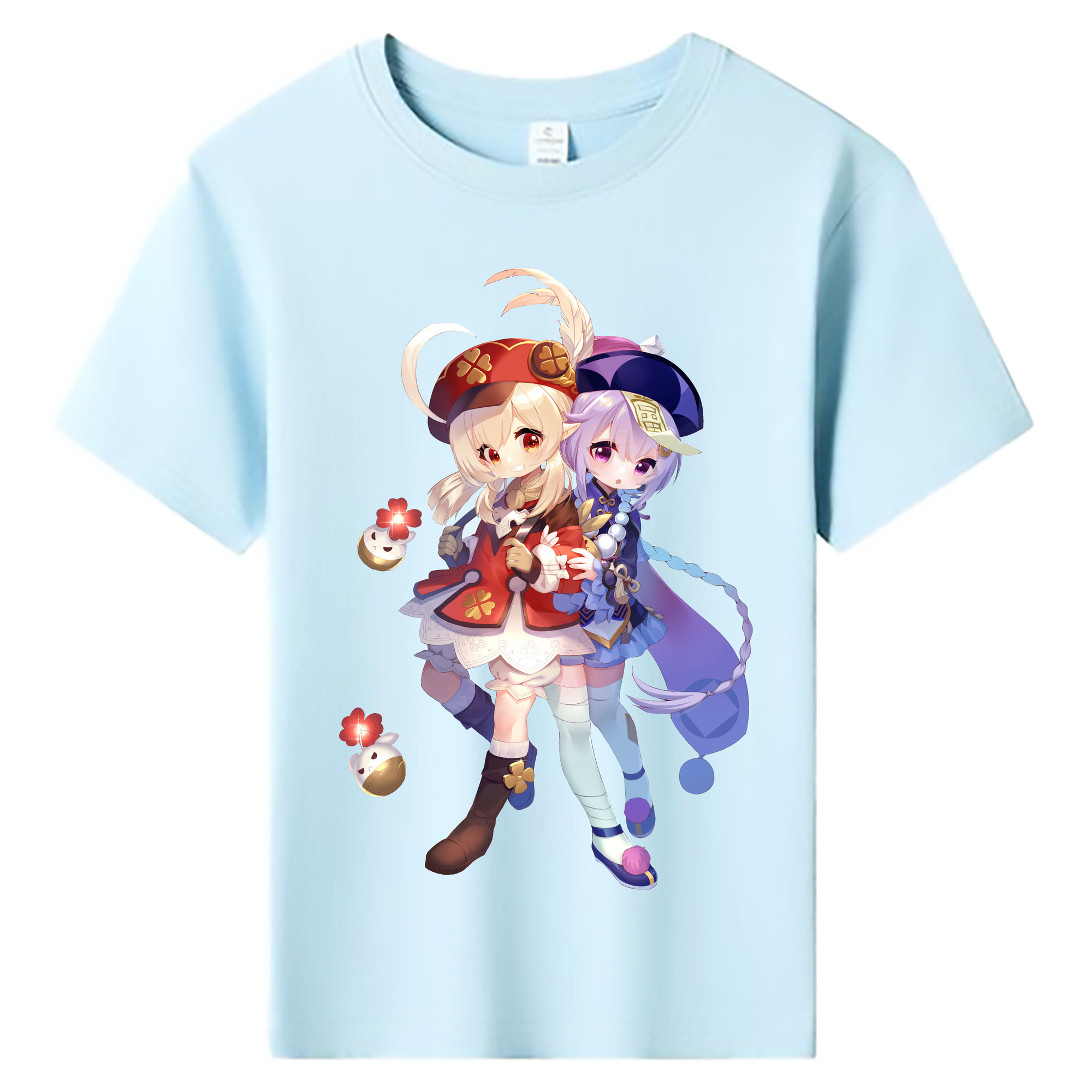 げんし神 七七 なな  genshin Nana 綿100％キッズTシャツ（フロントプリント）